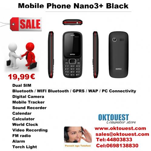 Mobile Phone Nano3+ Black 19,00 EURO