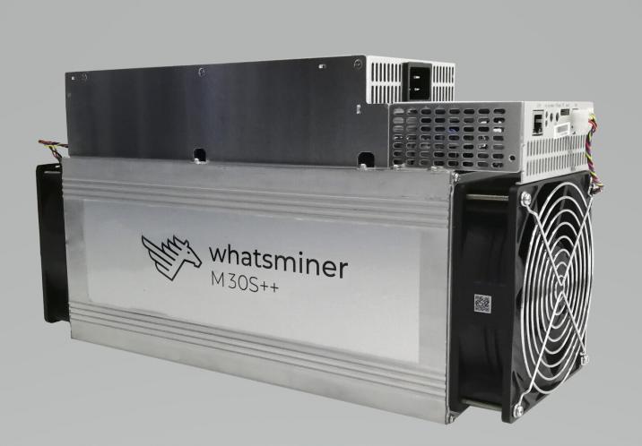 Whatsminer M30S++ 102T SHA-256 3162W ASIC Bitcoin Miner i ri në kuti +1 vit garanci.