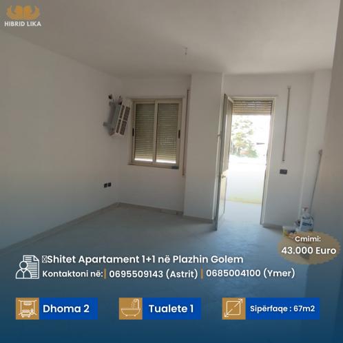 Shitet Apartament 1+1 ne Golem
