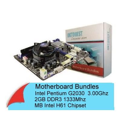 Motherboard Bundle - Intel Pentium G2030 - Ram 2GB DDR3